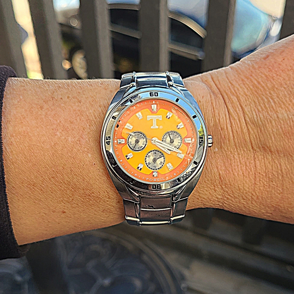 Tennessee Volunteers Fossil Watch Mens Multifunction Wristwatch Li2403